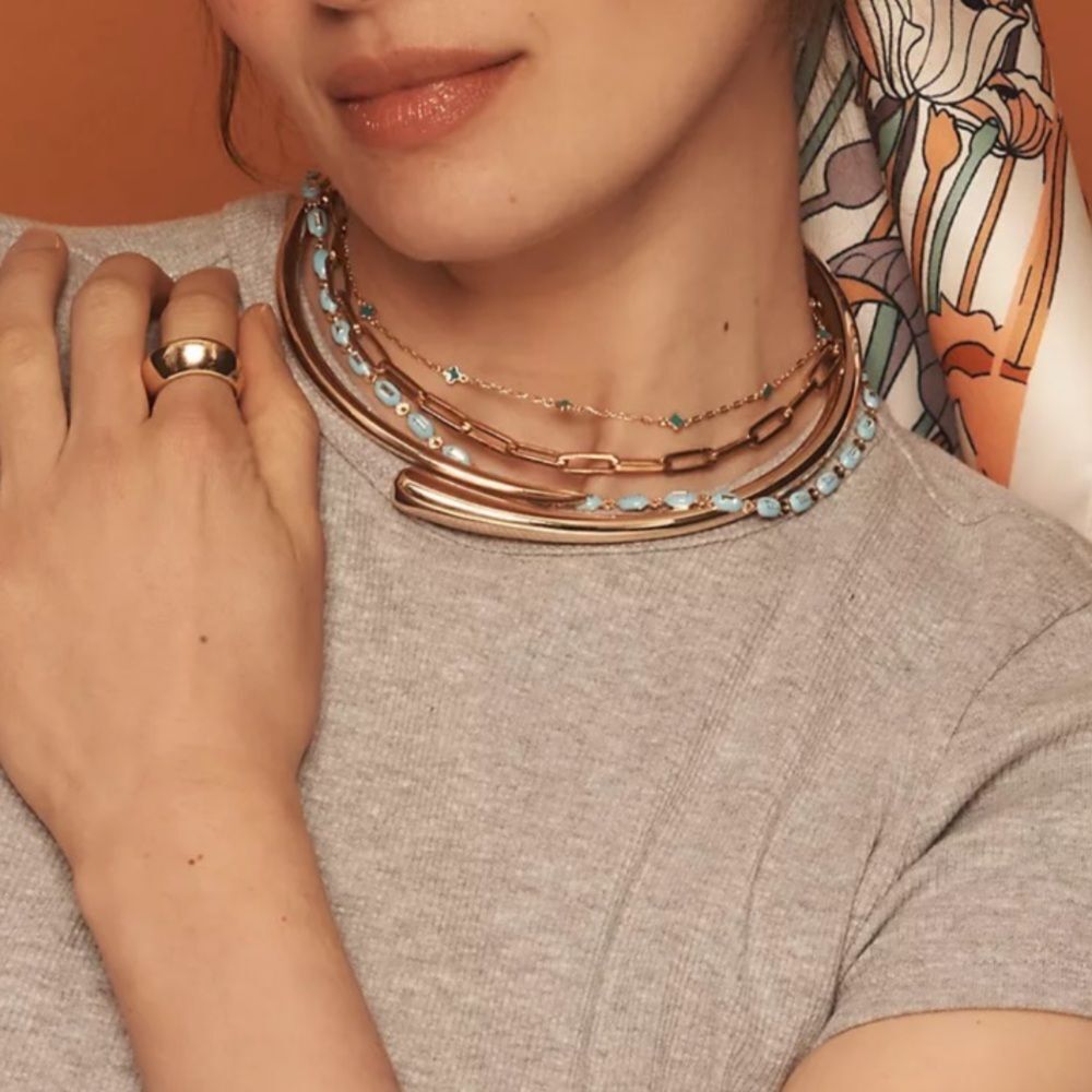 Unique gold  choker